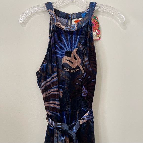 Farm Rio x Anthropologie Velvet Halter Jumpsuit - Picture 8 of 11
